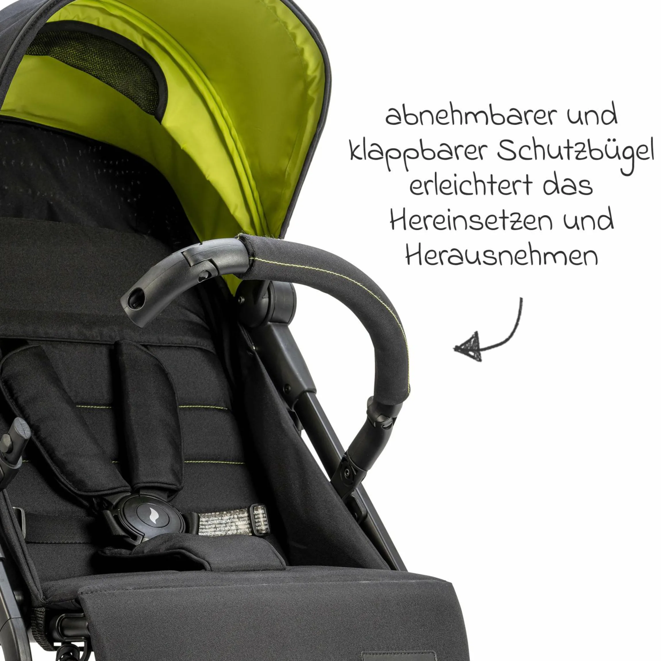 Reisebuggy & Sportwagen Vegas bis 22 kg belastbar nur 6 kg leicht mit Liegeposition - Lime - Kollektion 2025