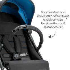 Reisebuggy & Sportwagen Vegas bis 22 kg belastbar nur 6 kg leicht mit Liegeposition - Himmelblau - Kollektion 2025