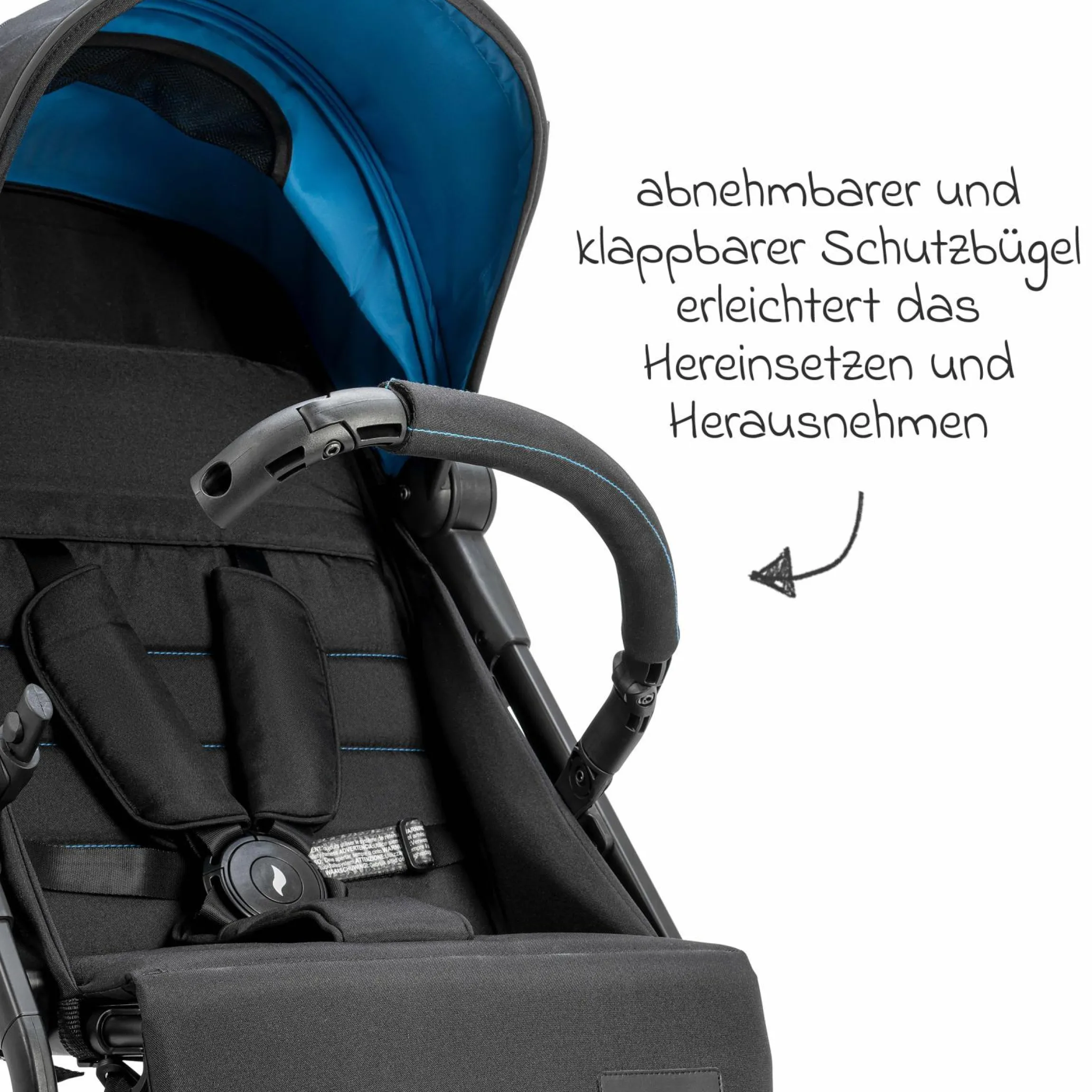 Reisebuggy & Sportwagen Vegas bis 22 kg belastbar nur 6 kg leicht mit Liegeposition - Himmelblau - Kollektion 2025