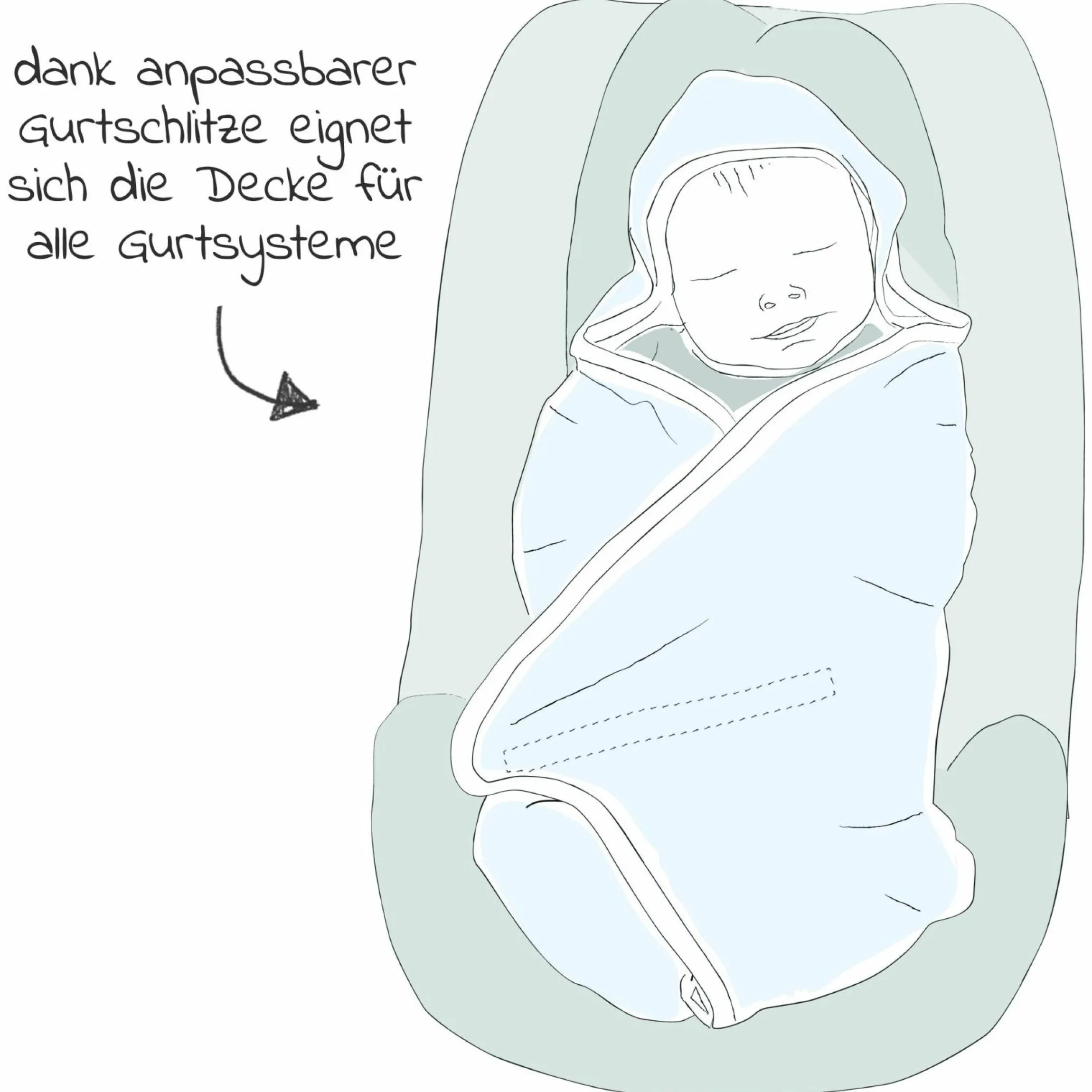 Reisedecke Jersey light 80 x 80 cm - Sternenhimmel