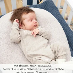 Relaxbezug für Stillkissen Teddy - Greige