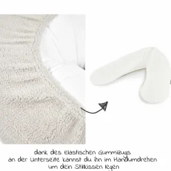 Relaxbezug für Stillkissen Teddy - Greige