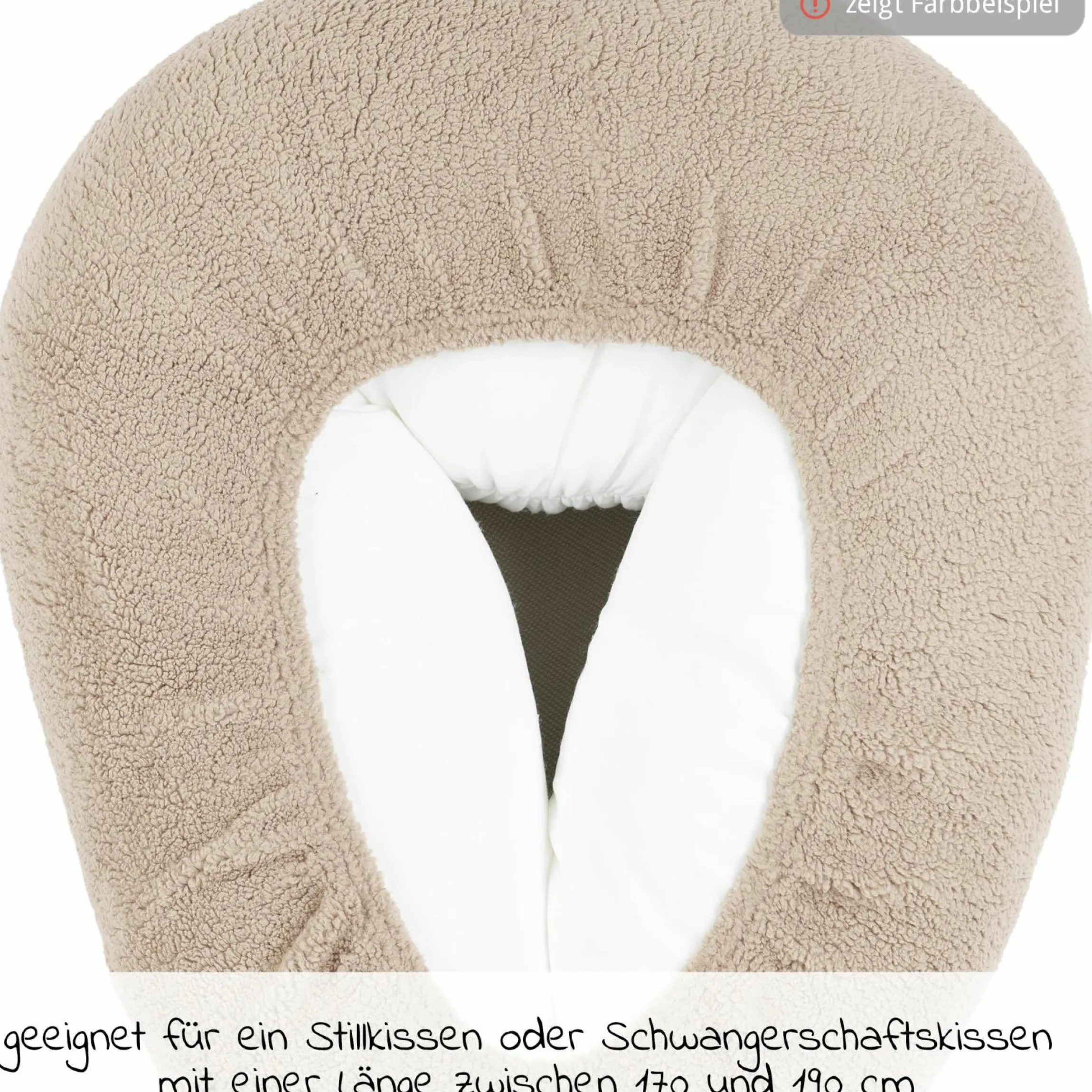Relaxbezug für Stillkissen Teddy - Greige