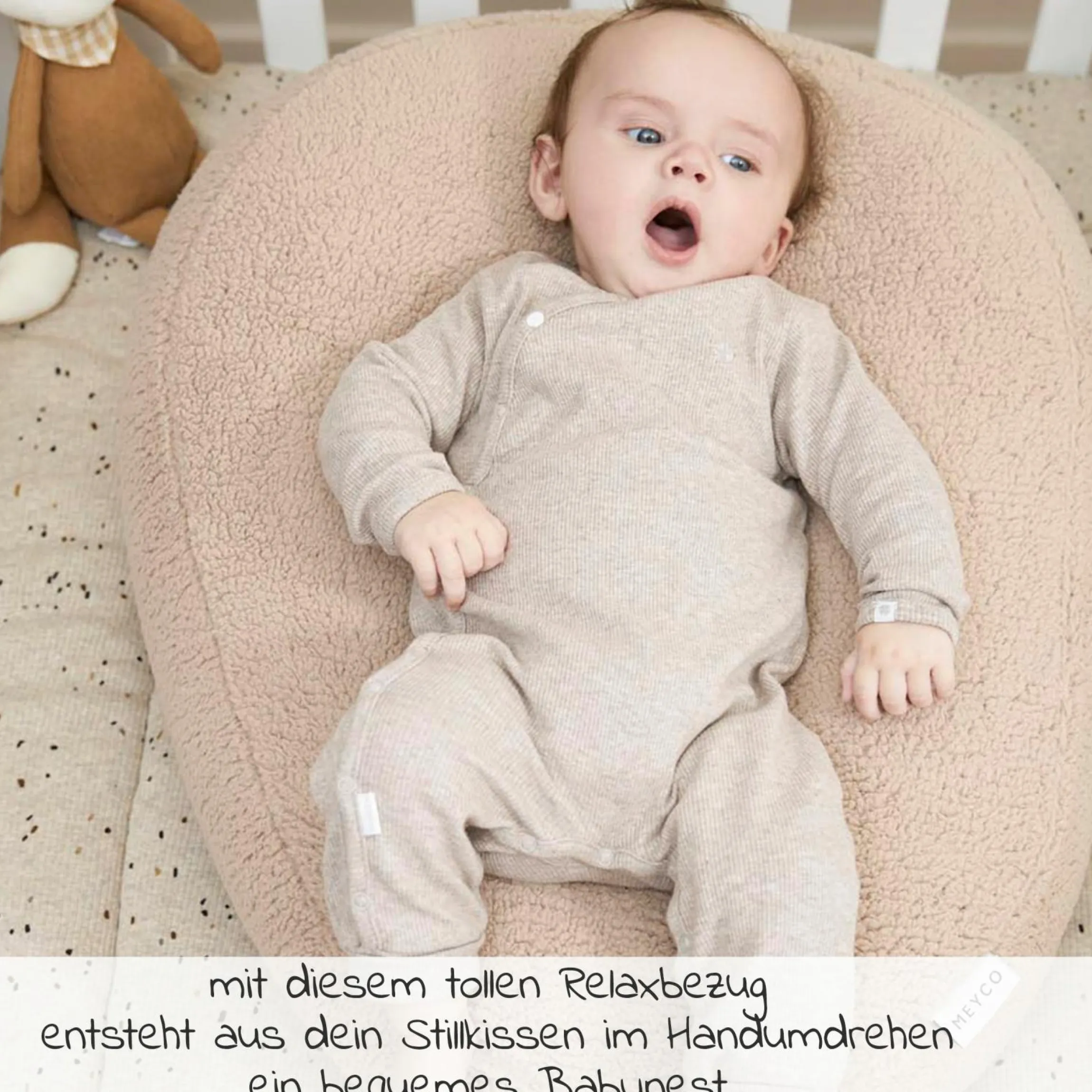 Relaxbezug für Stillkissen Teddy - Sand