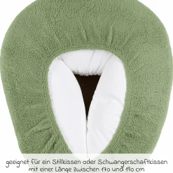 Relaxbezug für Stillkissen - Teddy - Olive Green