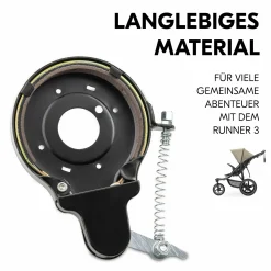 Reparatur Set Bremsen für Kinderwagen Runner 3 - Brake Kit - Black