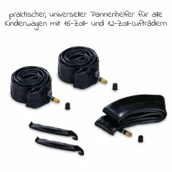 Reparatur Set (2x Ersatz-Schlauch + Reifenheber) für Bike Trailer