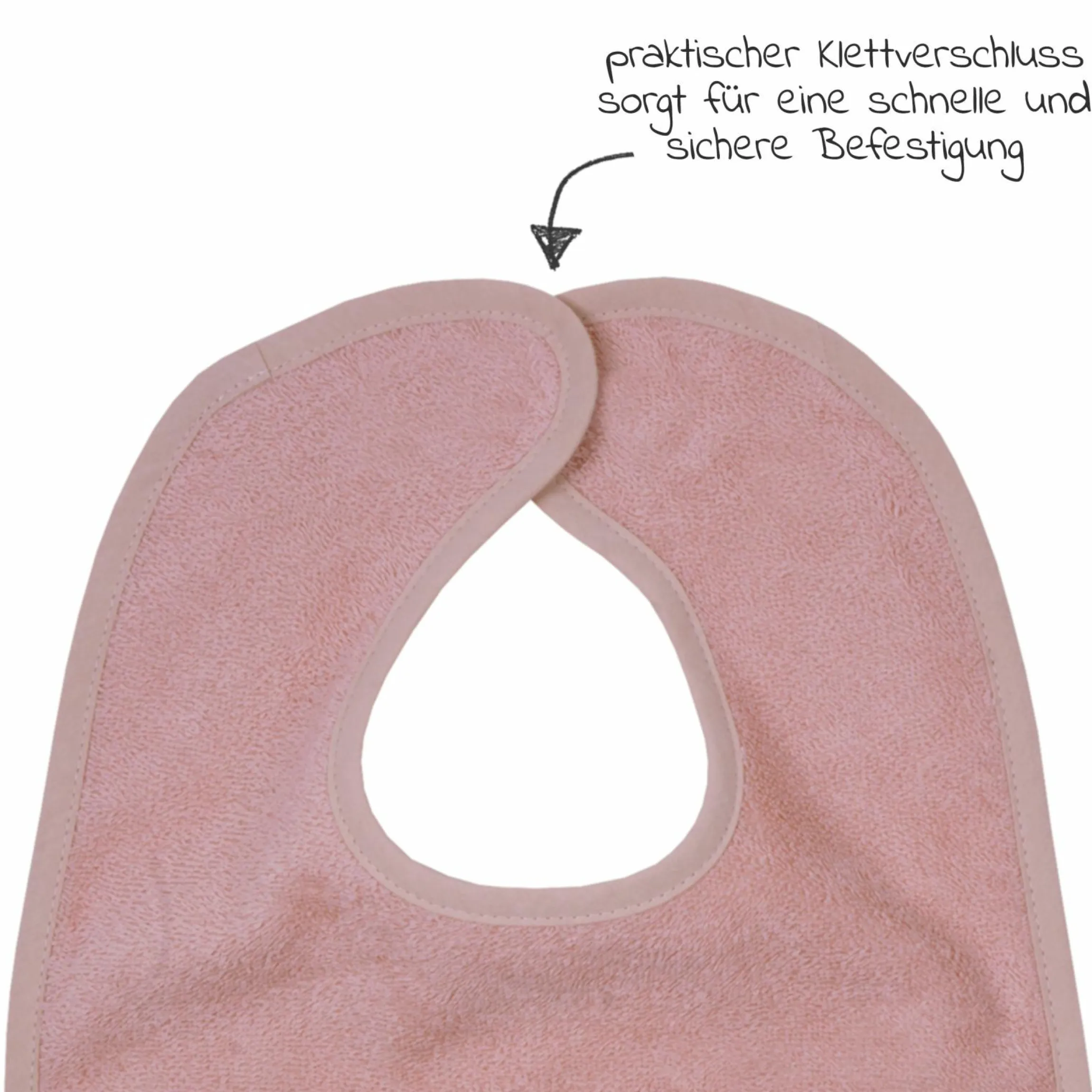 Riesen-Klettlätzchen 30 x 45 cm - Uni Erika