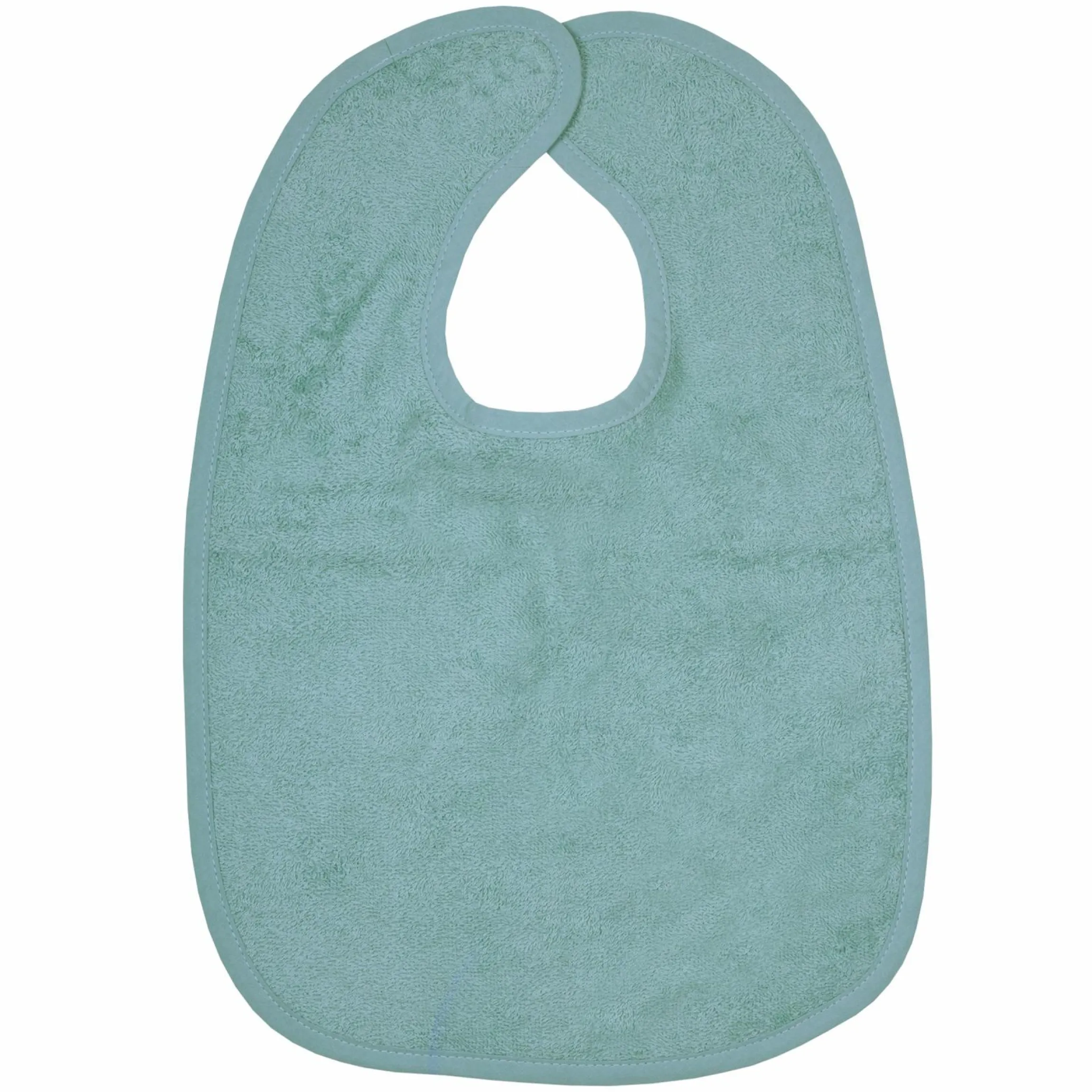 Riesen-Klettlätzchen 30 x 45 cm - Uni Eisblau