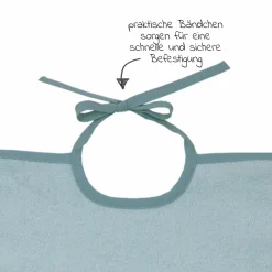 Ärmel-Lätzchen - Stickerei Eisbär - Mint