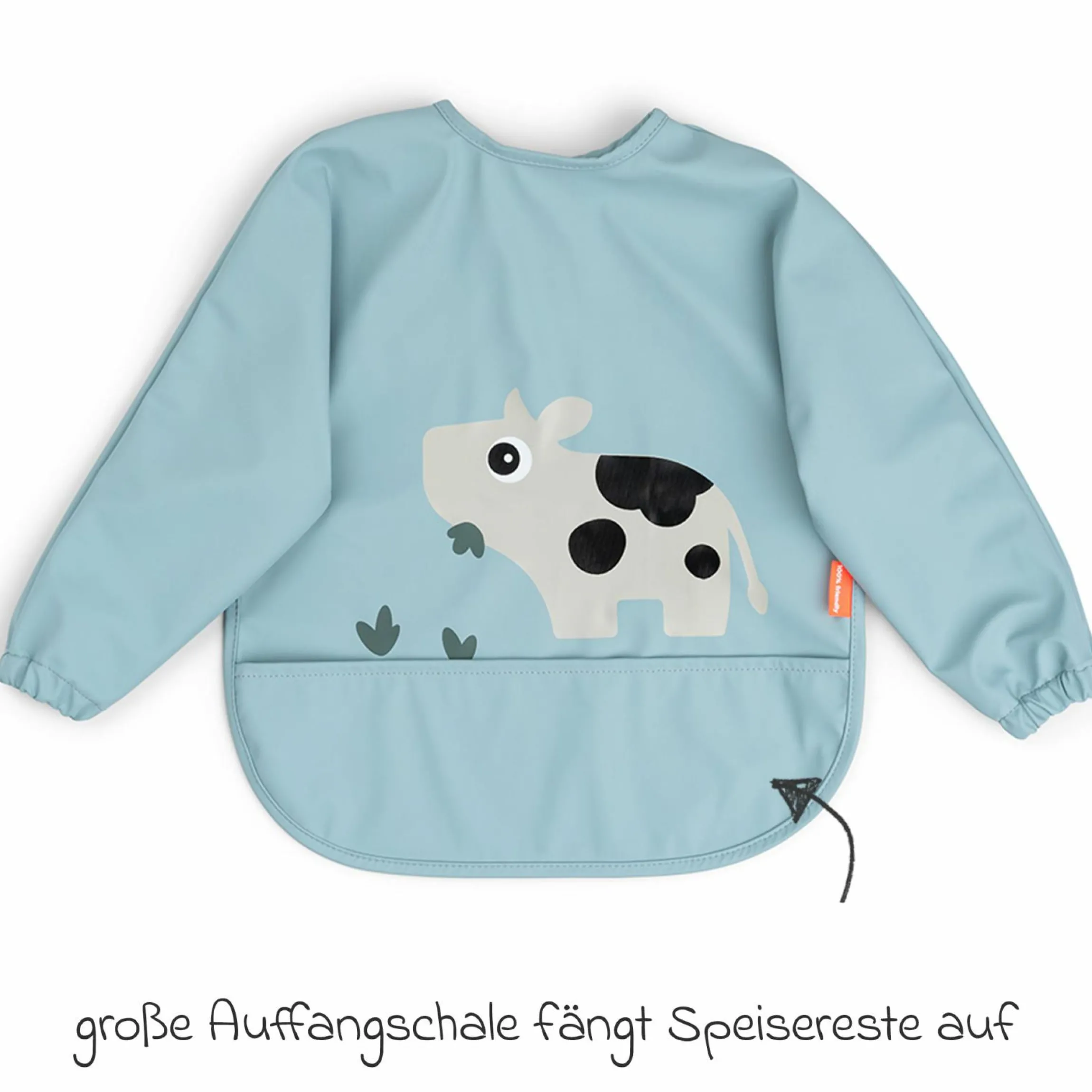 Ärmel-Lätzchen - wasserdicht - Tiny Farm - Blau