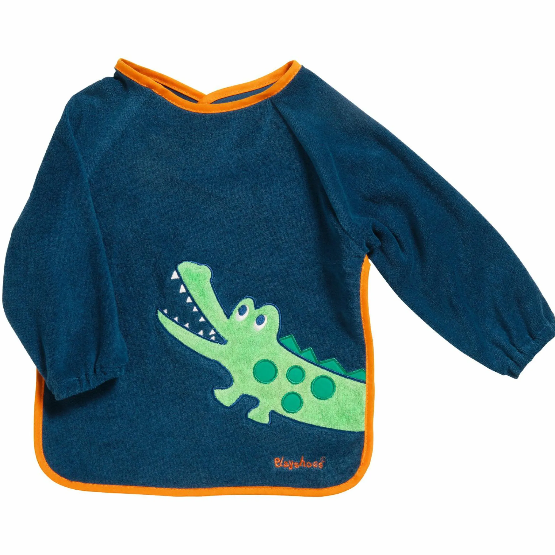 Ärmel-Lätzchen 3er Pack - Krokodil Marine, Tiger Rot & Frosch Grün