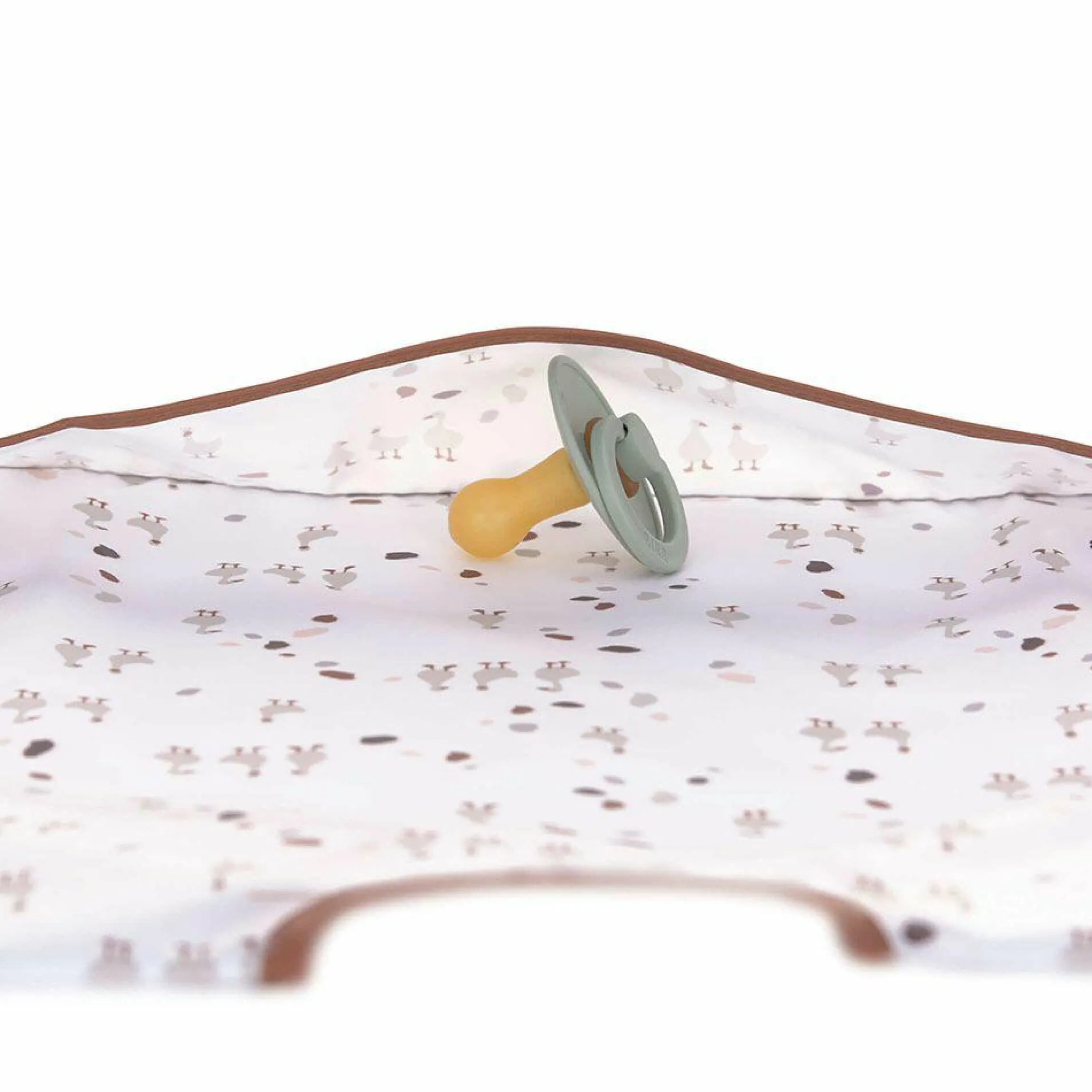 Ärmel-Lätzchen 2er Pack Long Sleeve Bib - Tiny Farmer - Sheep & Goose - Lilac