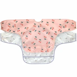 Ärmel-Lätzchen 2er Pack Long Sleeve Bib - Happy Fruits - Cherry