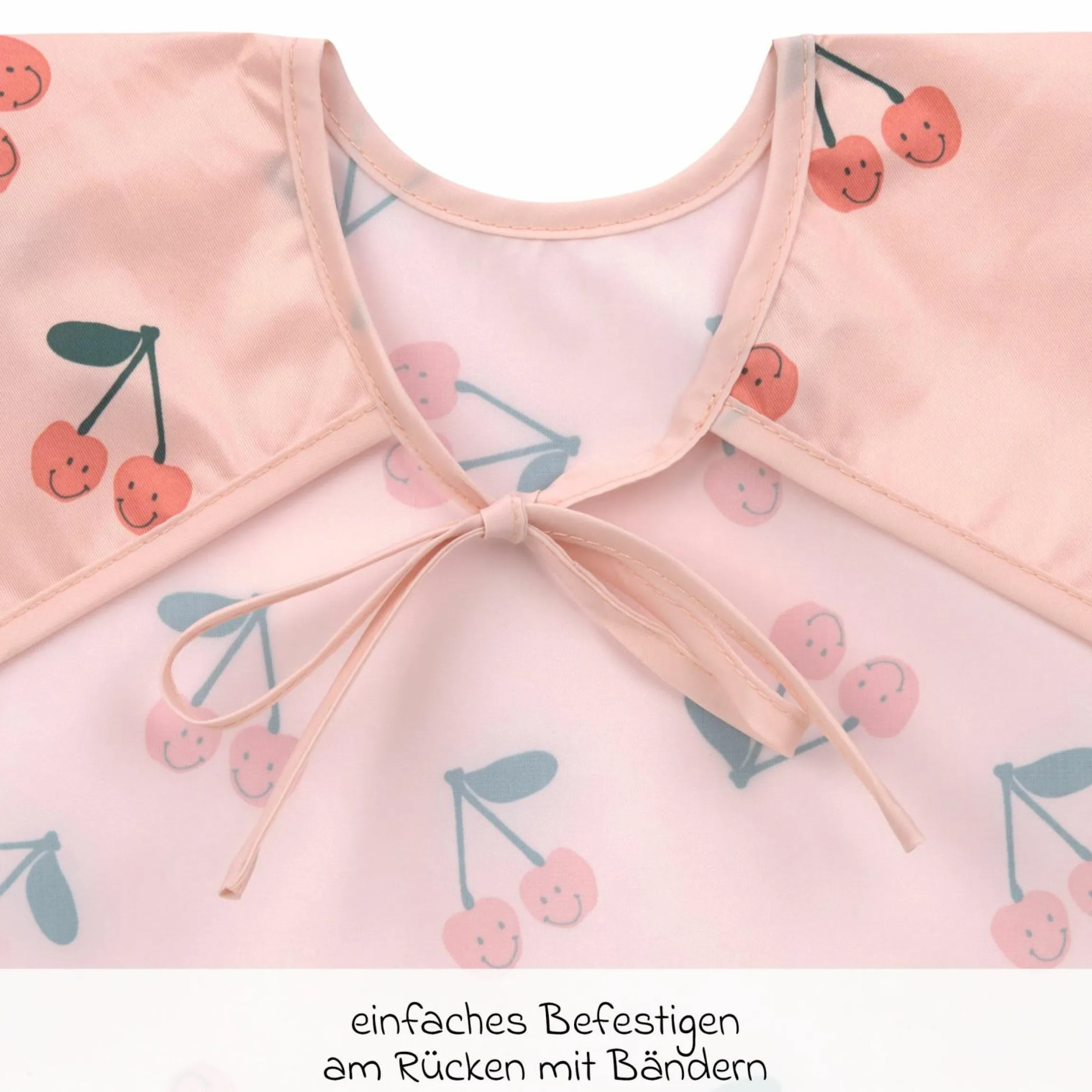 Ärmel-Lätzchen 2er Pack Long Sleeve Bib - Happy Fruits - Cherry