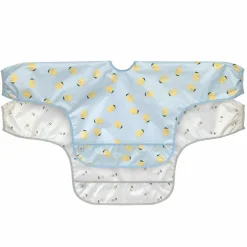Ärmel-Lätzchen 2er Pack Long Sleeve Bib - Happy Fruits - Lemon