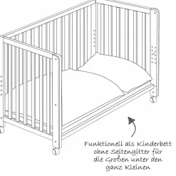 Room Bed Natur inkl. Zubehör 60 x 120 cm - Liebhabär
