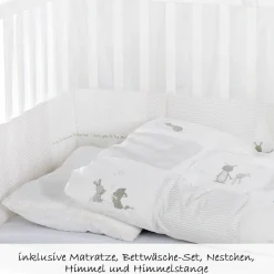 Room Bed Weiß inkl. Zubehör 60 x 120 cm - Fox & Bunny