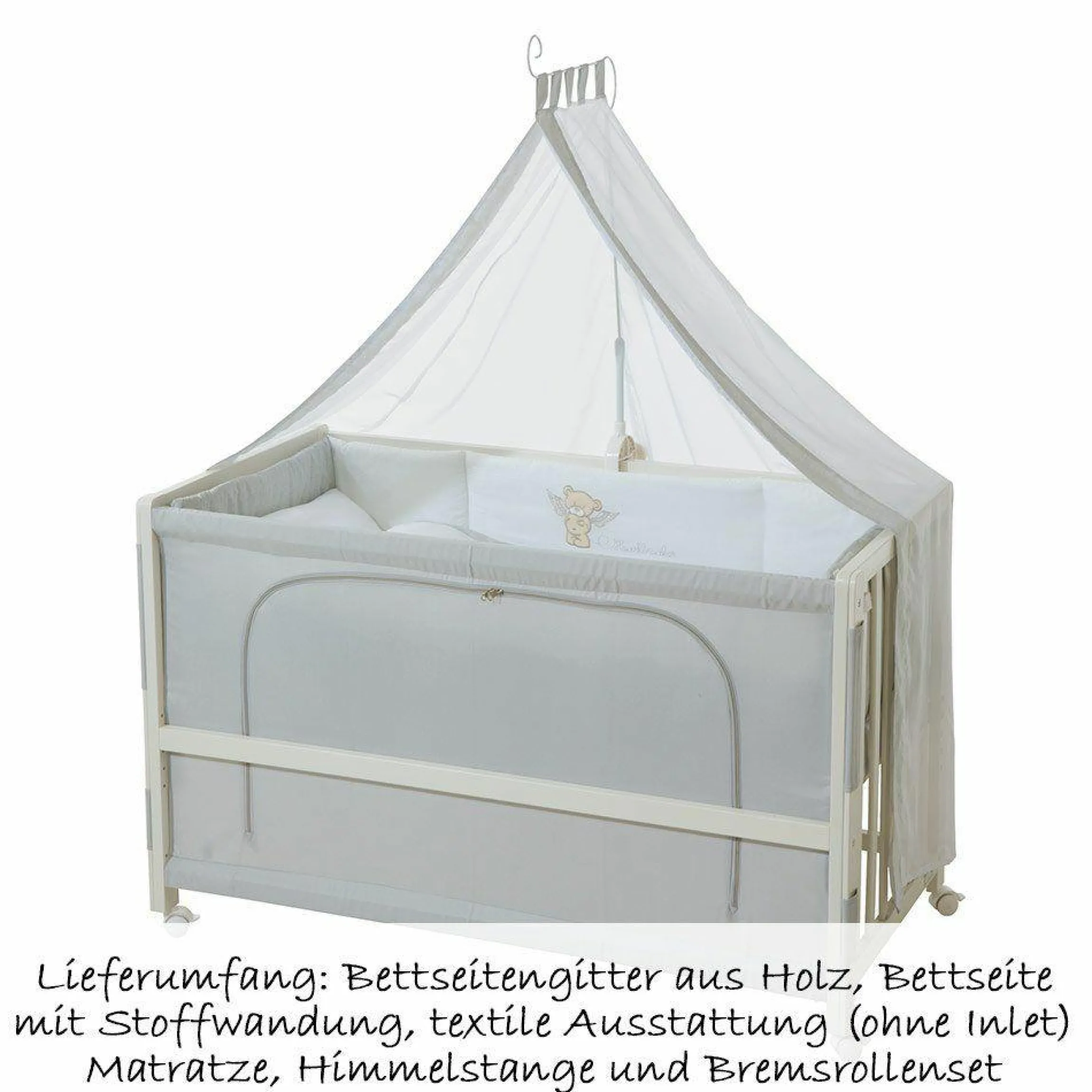 Room Bed Weiß inkl. Zubehör 60 x 120 cm - Heartbreaker