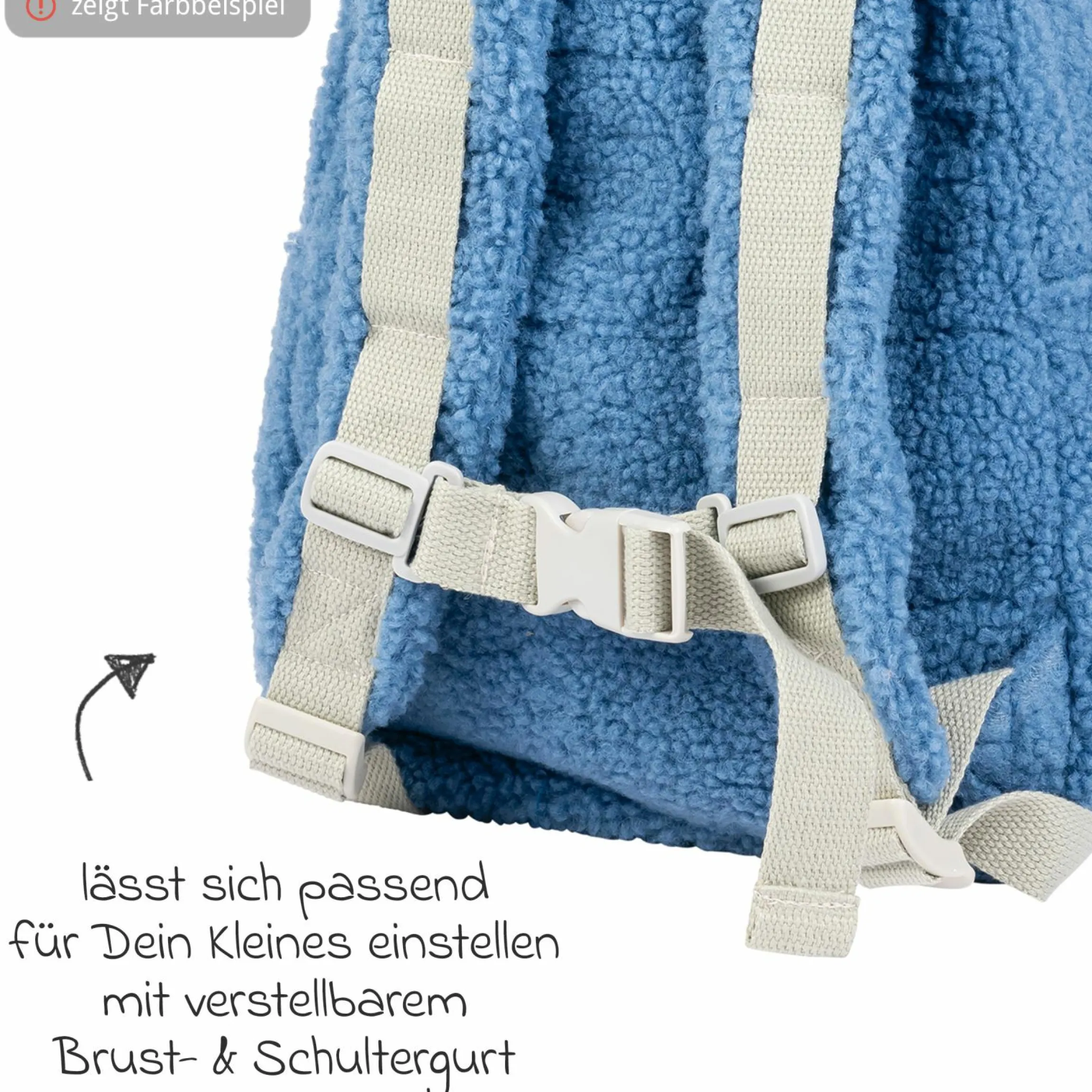 Rucksack Backpack - Teddy - Ecru