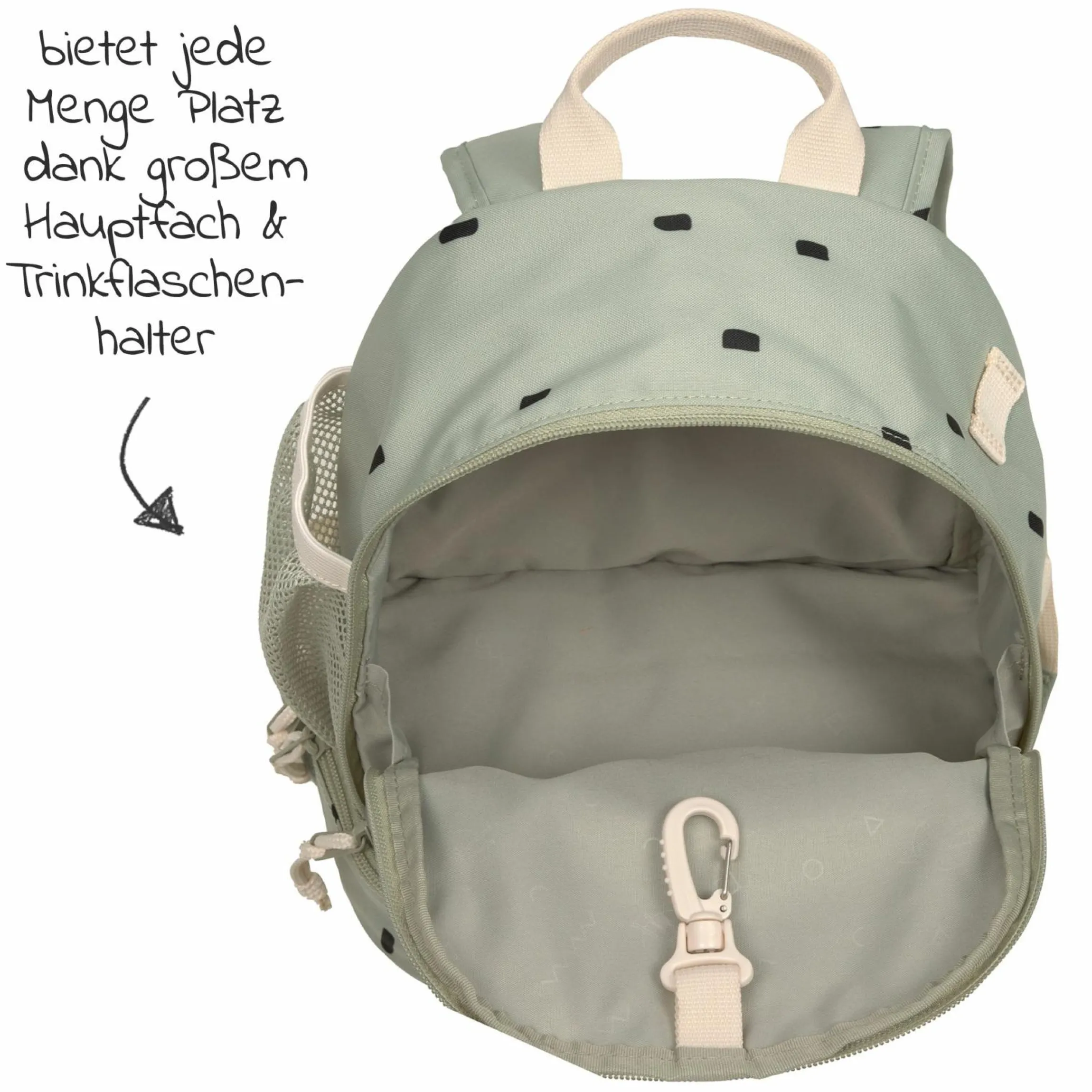 Rucksack Mini Backpack - Happy Prints - Light Olive