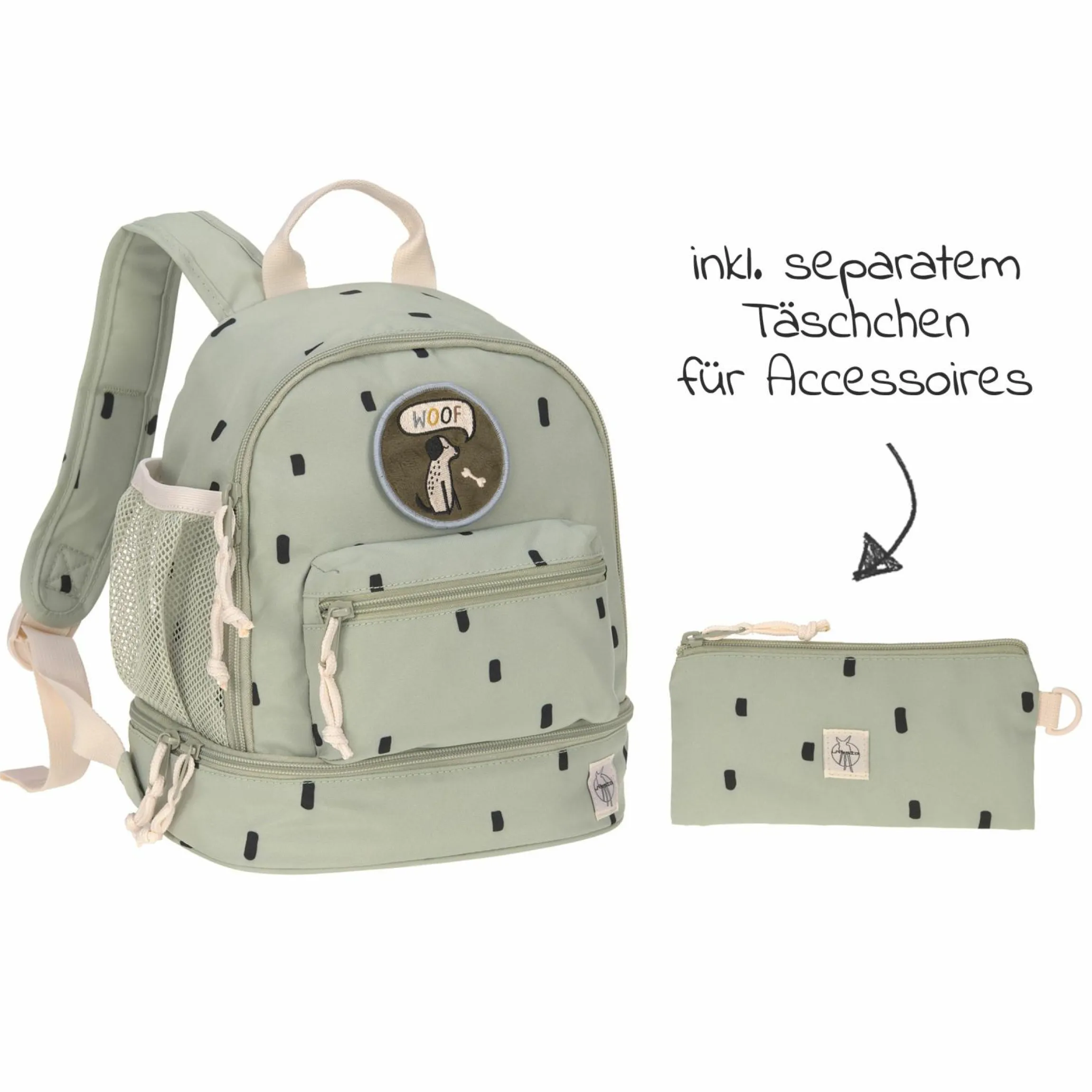 Rucksack Mini Backpack - Happy Prints - Light Olive