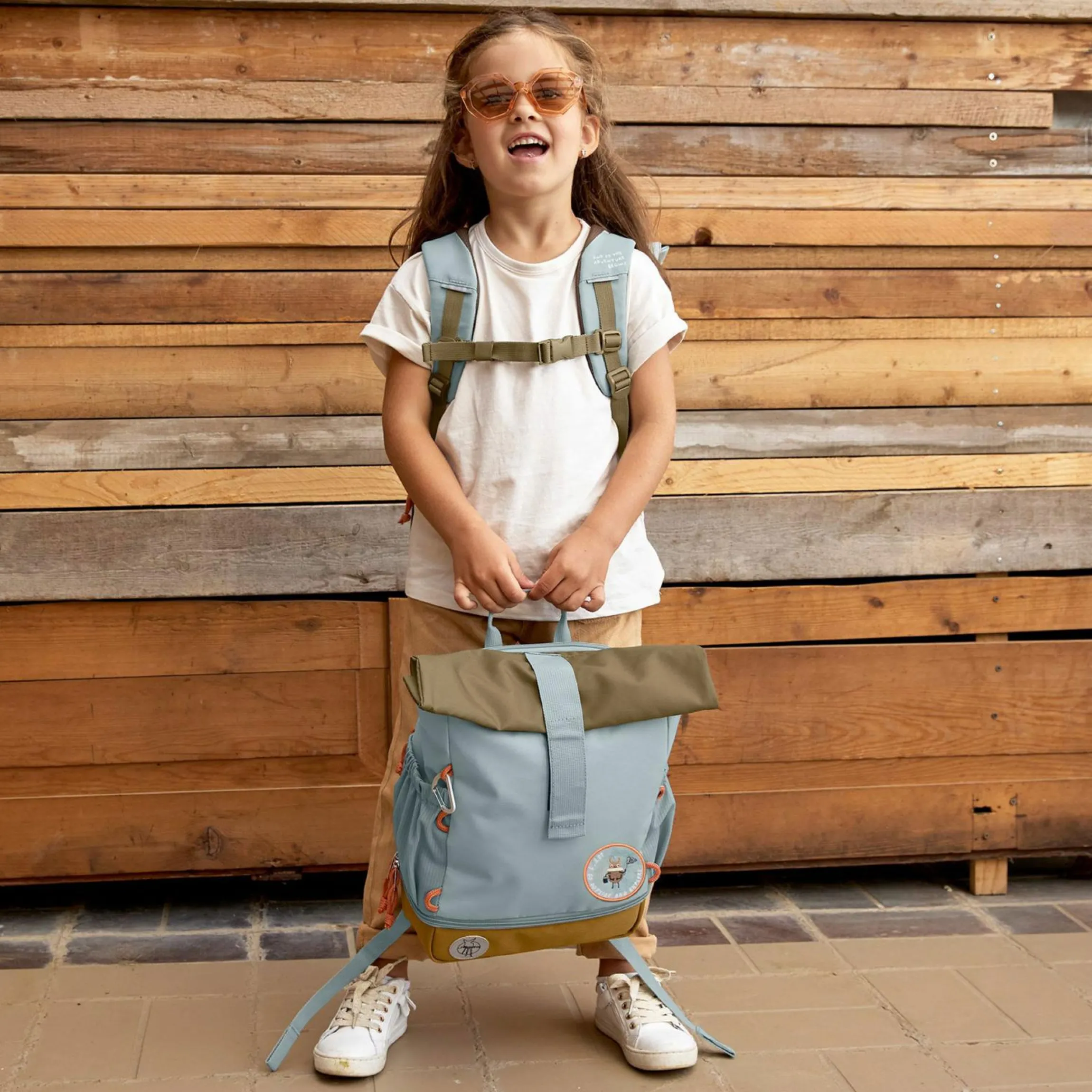 Rucksack Mini Rolltop Backpack - Nature Light Blue