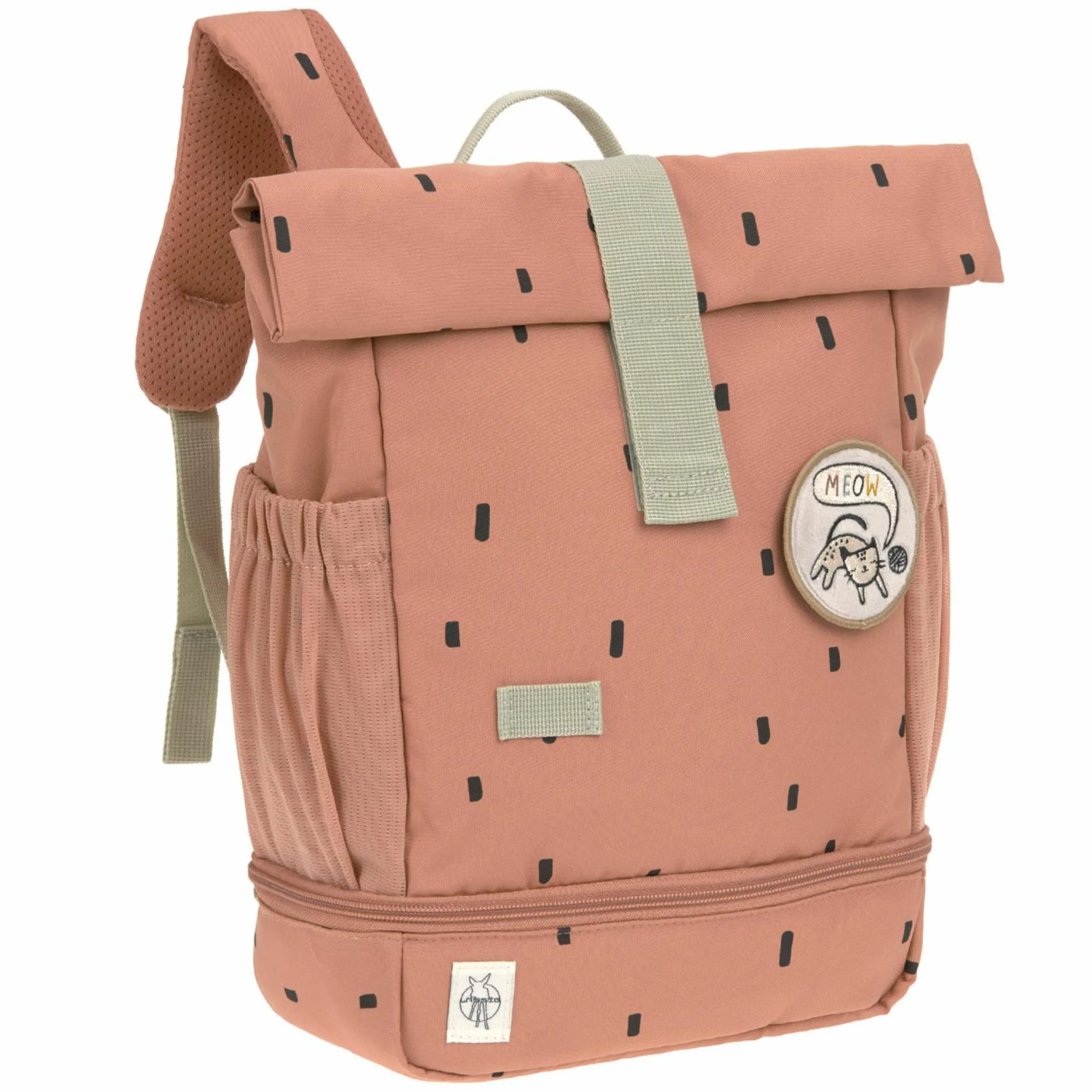 Rucksack Mini Rolltop Backpack - Happy Prints - Caramel