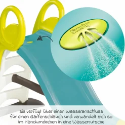 Rutsche GM mit Wasseranschluss 150 cm - Türkis