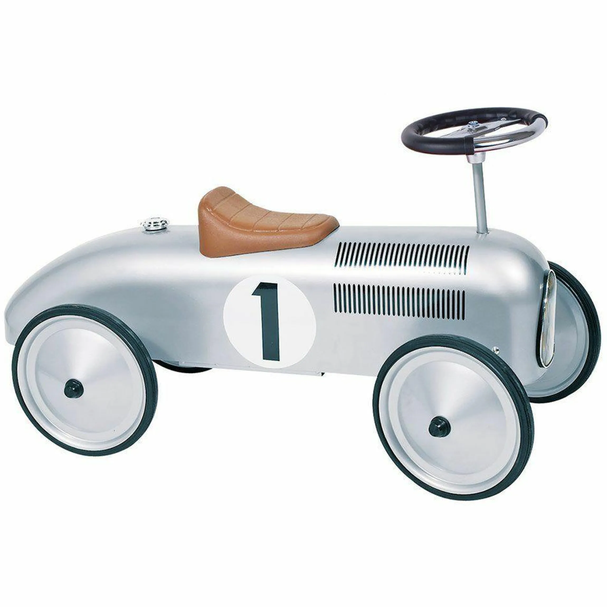 Rutscher Oldtimer aus Metall - Silber