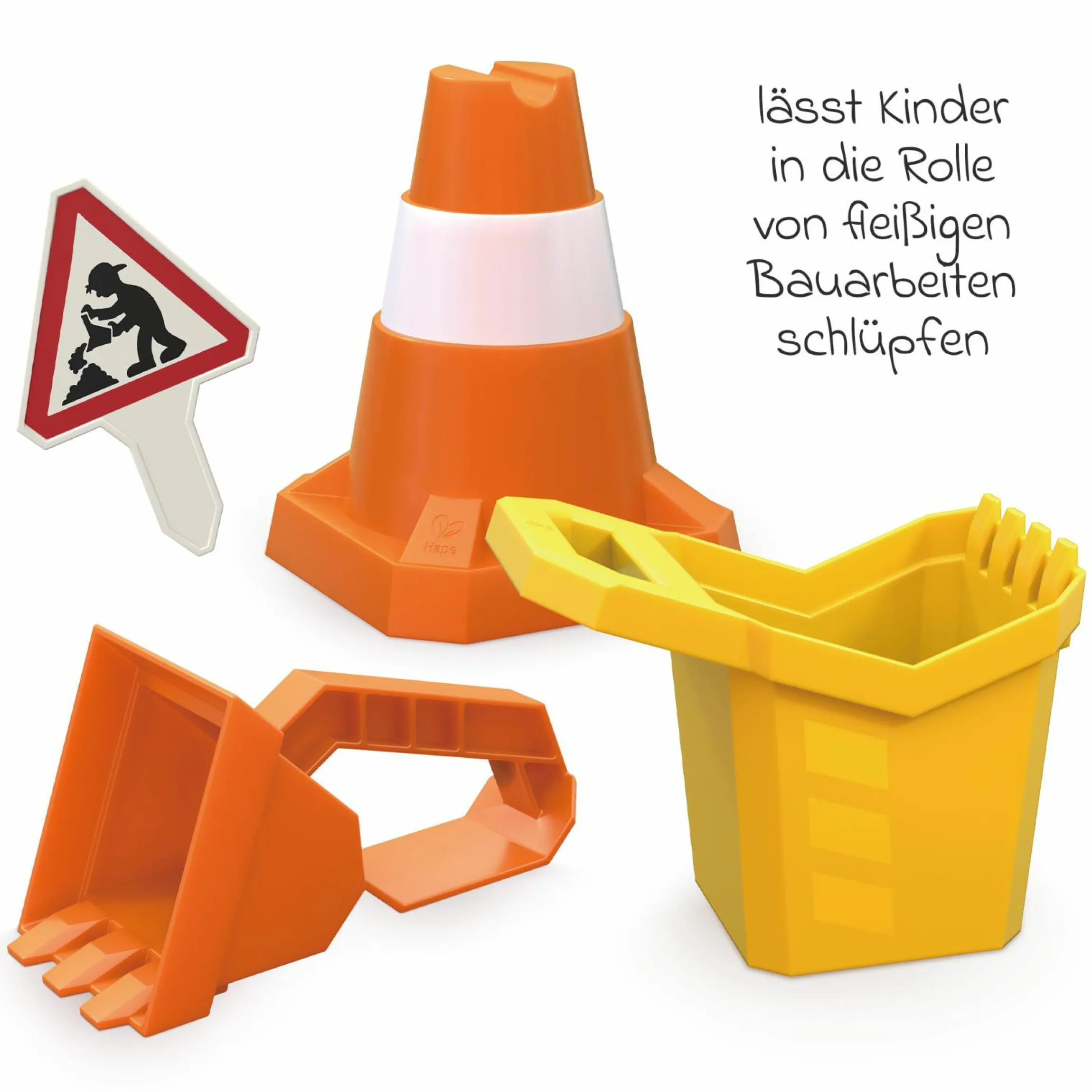 Sandspielzeug-Set Baustelle 4-teilig