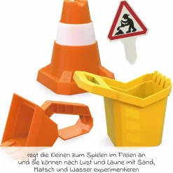Sandspielzeug-Set Baustelle 4-teilig