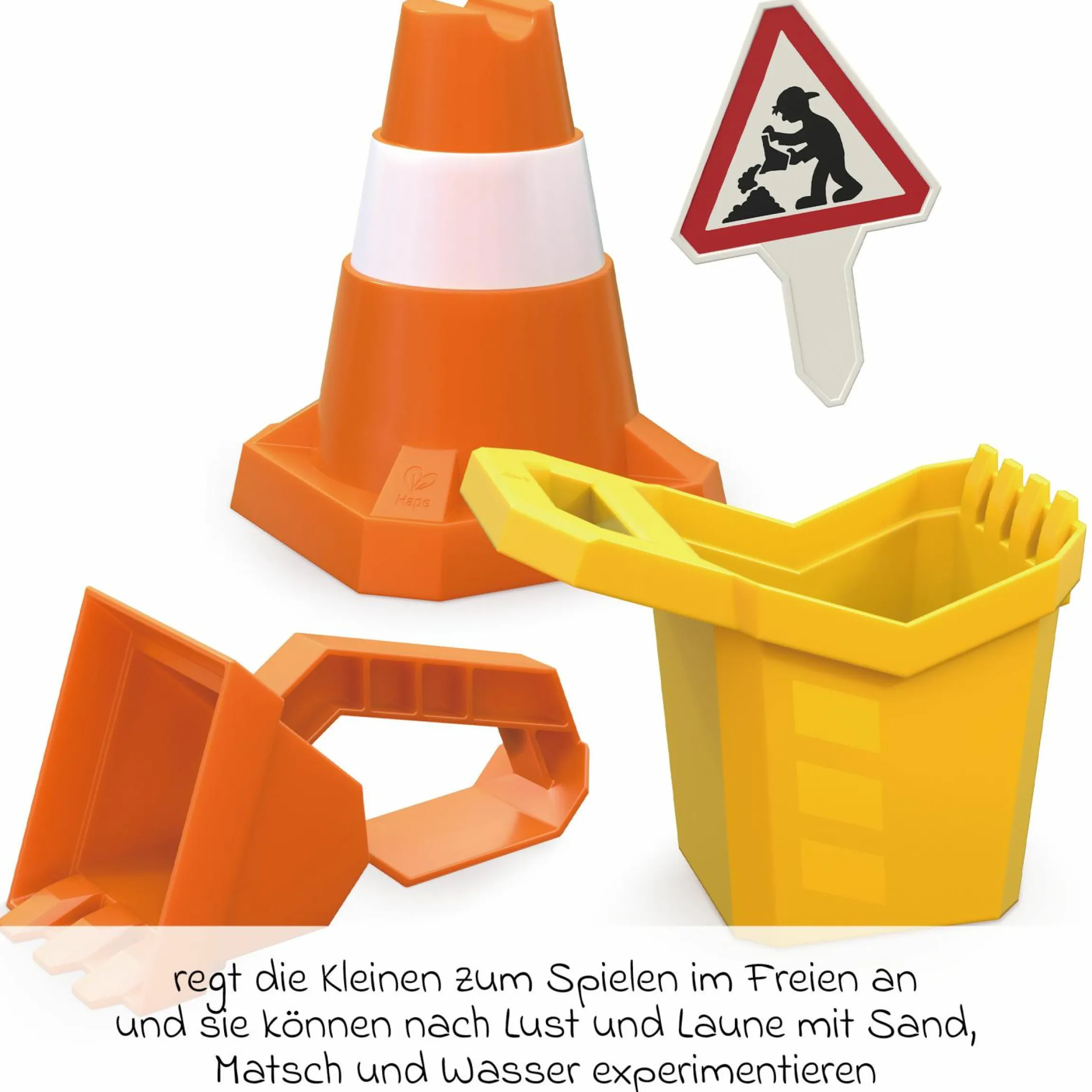 Sandspielzeug-Set Baustelle 4-teilig
