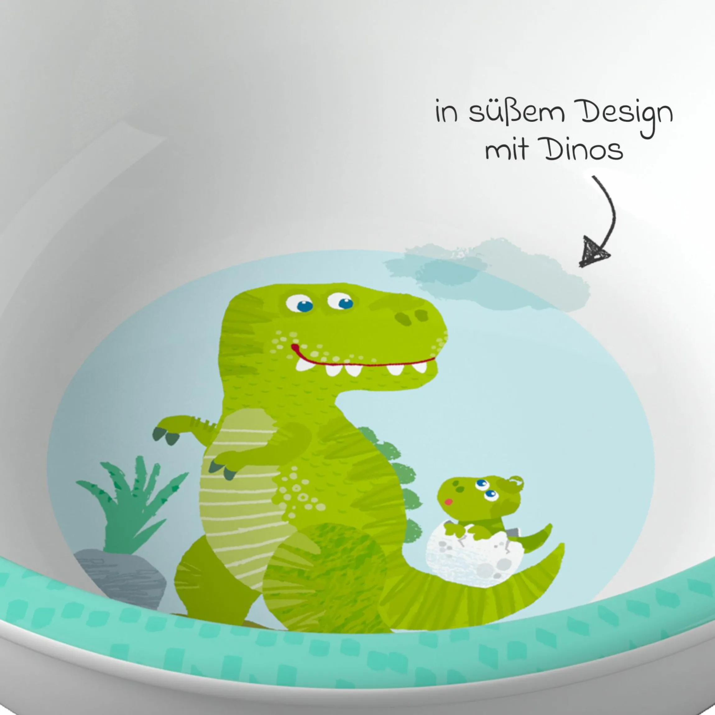 Schale rutschhemmend - Dino