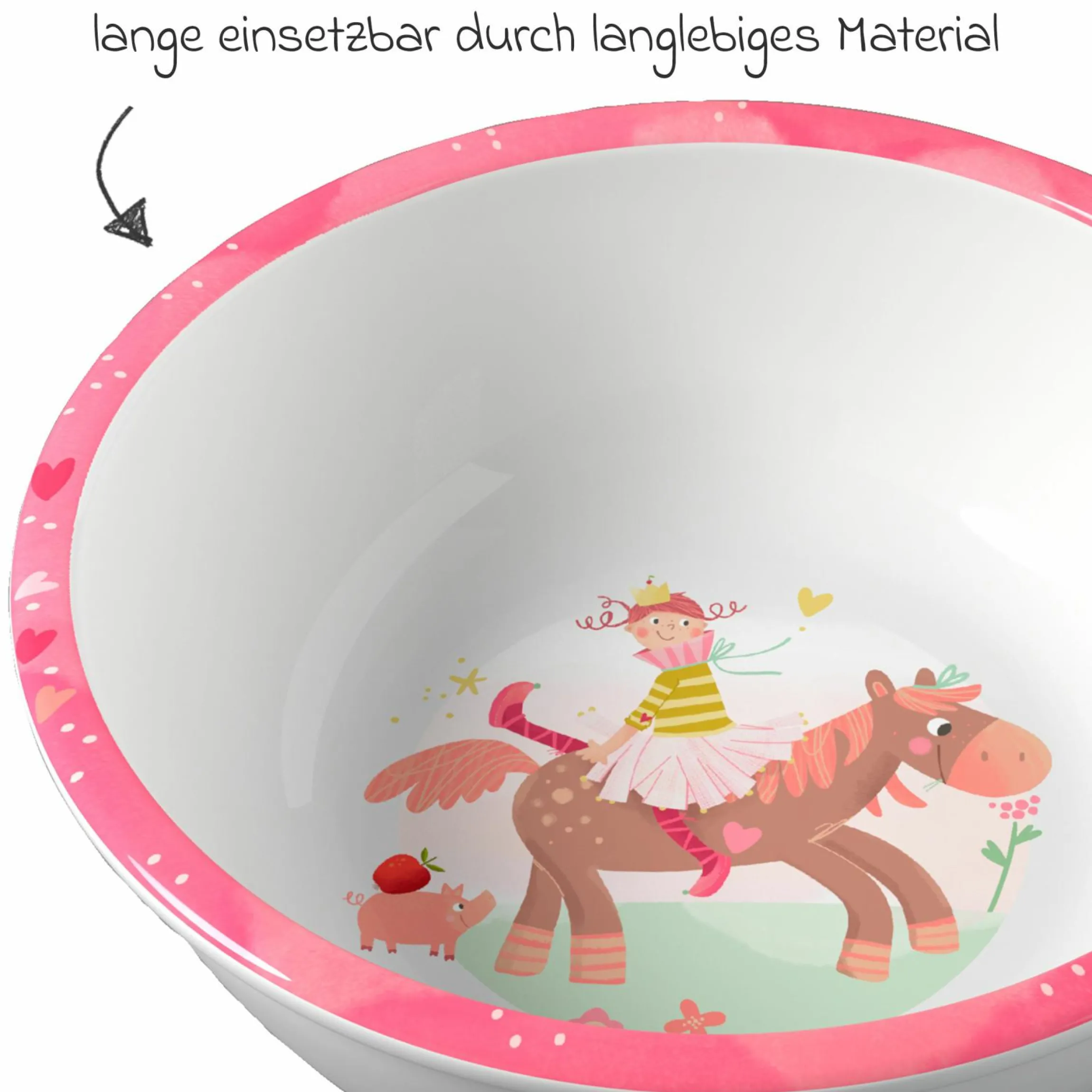 Schale rutschhemmend - Prinzessin & Pferd