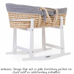 Schaukelständer / Wiegen-Gestell für Moseskorb - Weiß