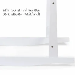 Schaukelständer / Wiegen-Gestell für Moseskorb - Weiß