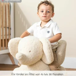 Schaukeltier - Elefant - Taupe