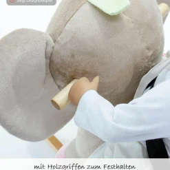 Schaukeltier Esel Cappuccino - Beige
