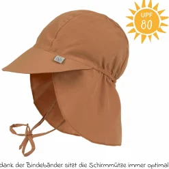 Schirmmütze mit Nackenschutz LSF Sun Protection Flap Hat - Almond - Gr. 46/49