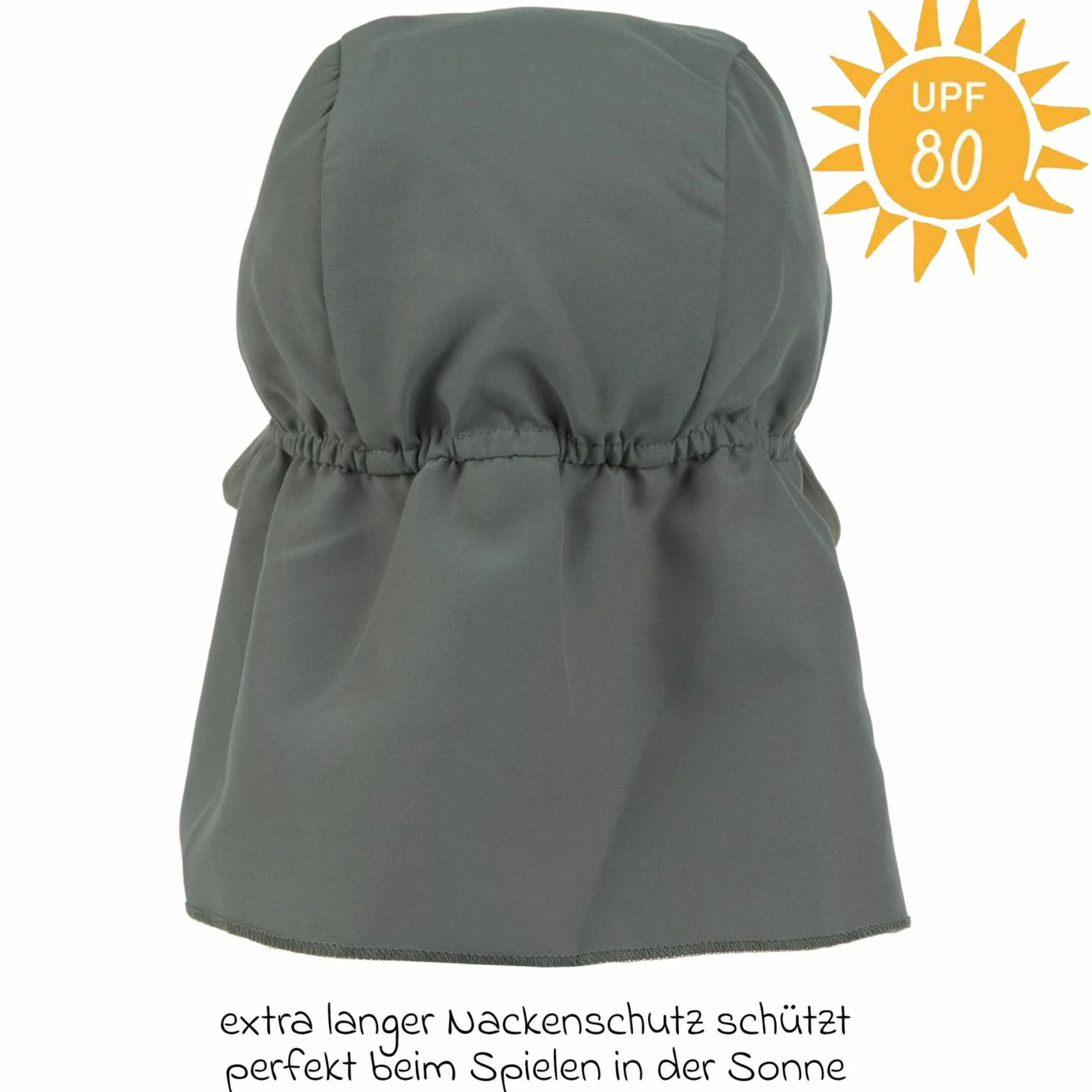 Schirmmütze mit Nackenschutz LSF Sun Protection Flap Hat - Deep Olive - Gr. 43/45