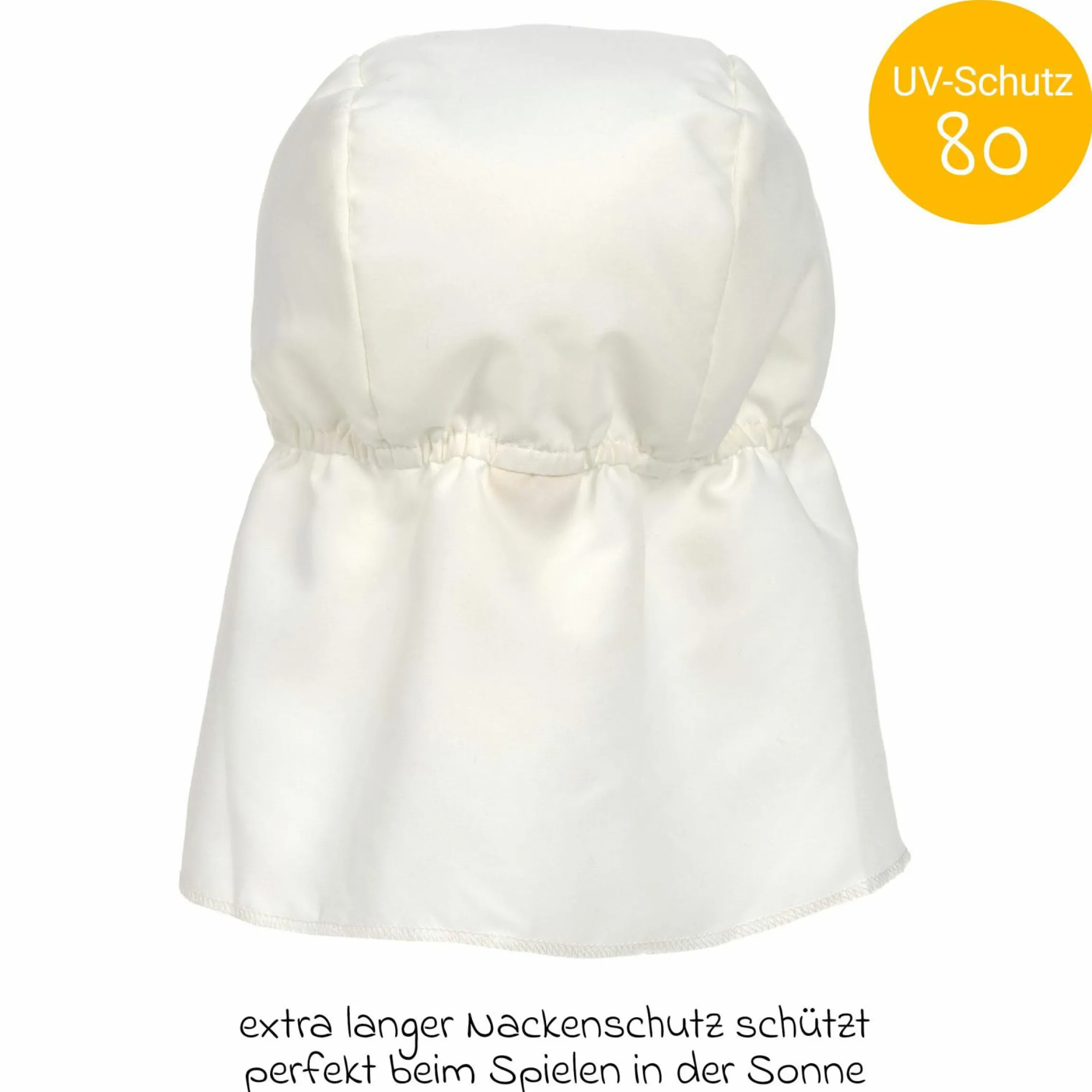 Schirmmütze mit Nackenschutz LSF Sun Protection Flap Hat - Nature - Gr. 43/45
