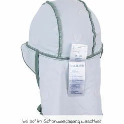 Schirmmütze mit Nackenschutz LSF - Regenbogen - Grün - Gr. 45