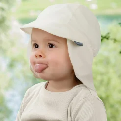 Schirmmütze mit Nackenschutz UPF 80 - Offwhite - Gr. 50-51