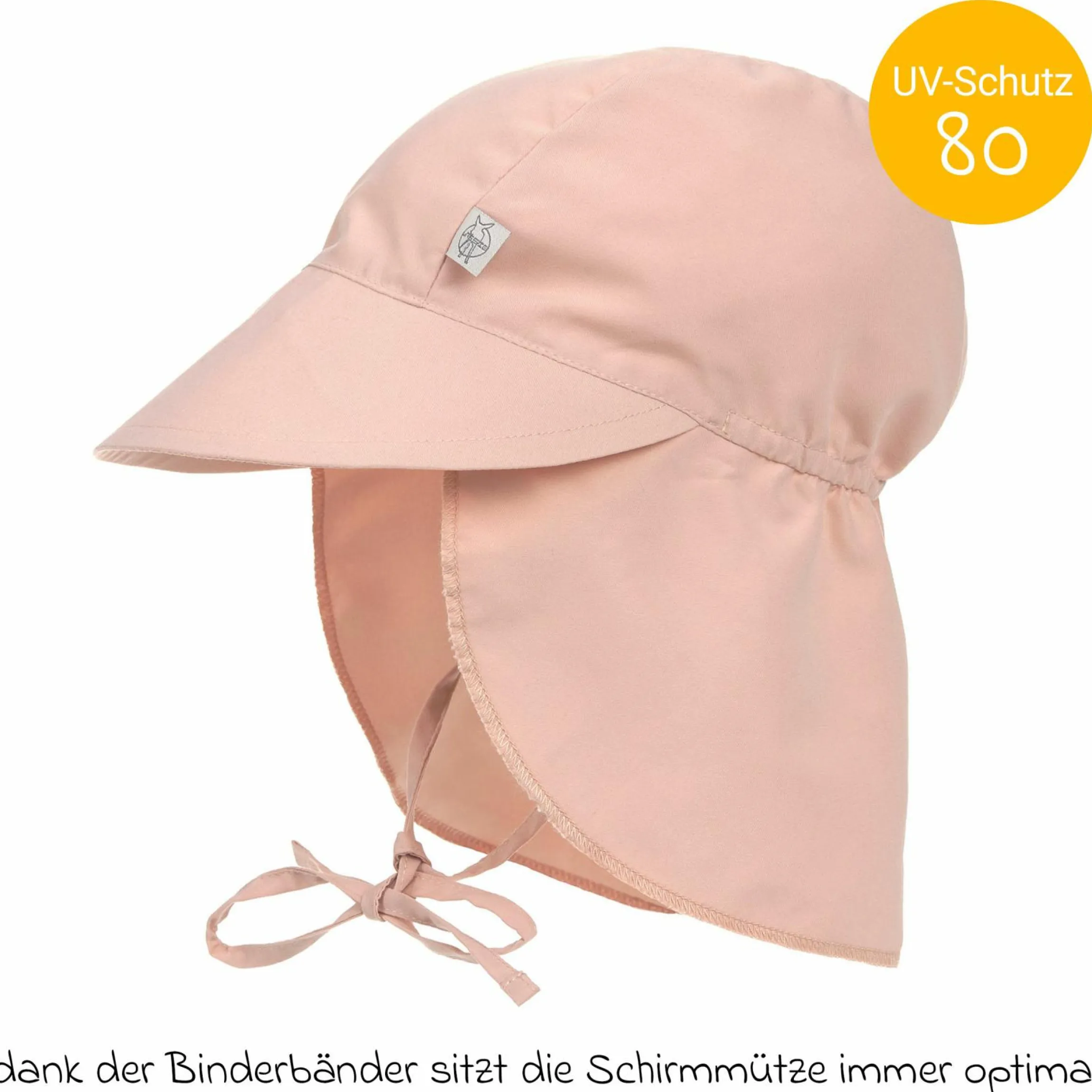 Schirmmütze mit Nackenschutz LSF Sun Protection Flap Hat - Pink - Gr. 43/45