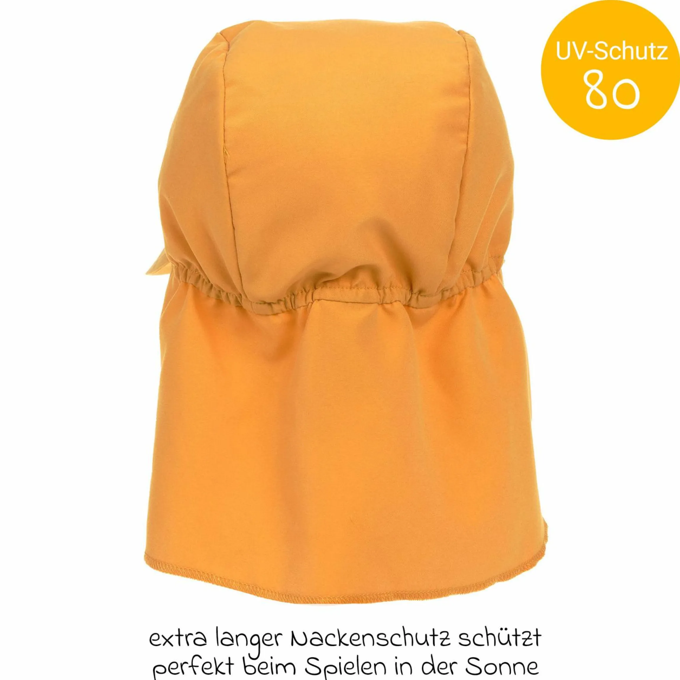 Schirmmütze mit Nackenschutz LSF Sun Protection Flap Hat - Gold - Gr. 43/45