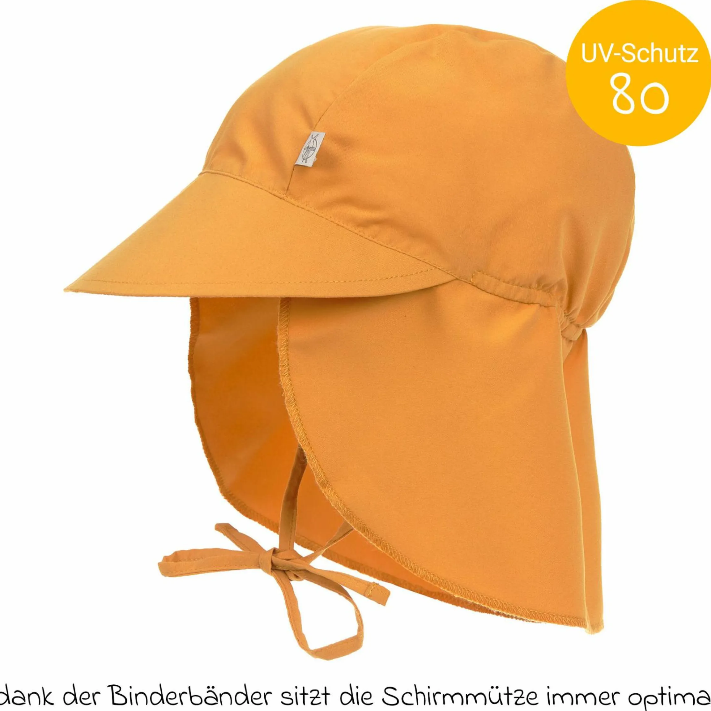 Schirmmütze mit Nackenschutz LSF Sun Protection Flap Hat - Gold - Gr. 43/45