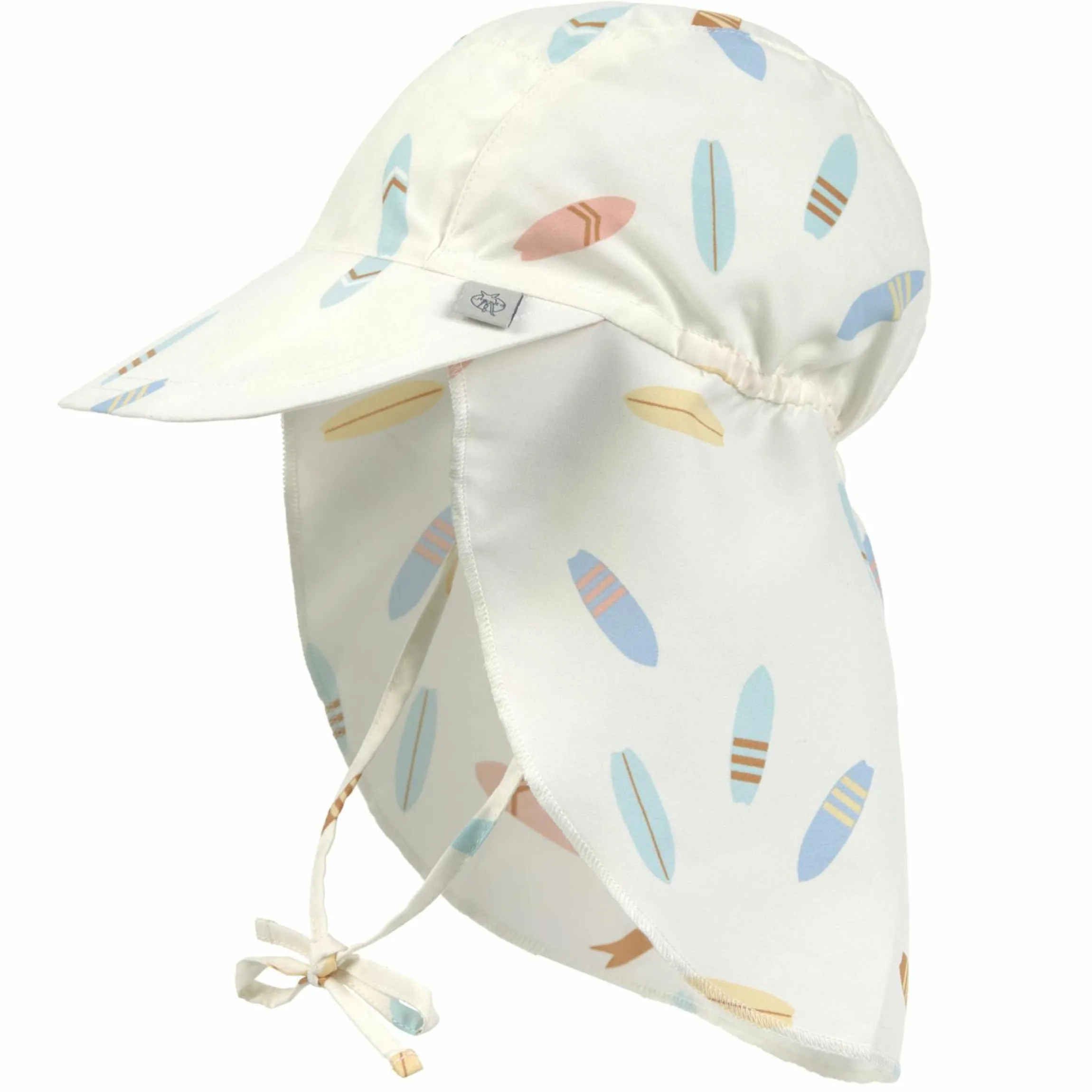 Schirmmütze mit Nackenschutz LSF Sun Protection Flap Hat - Surfboards - Sea Salt - Gr. 43/45