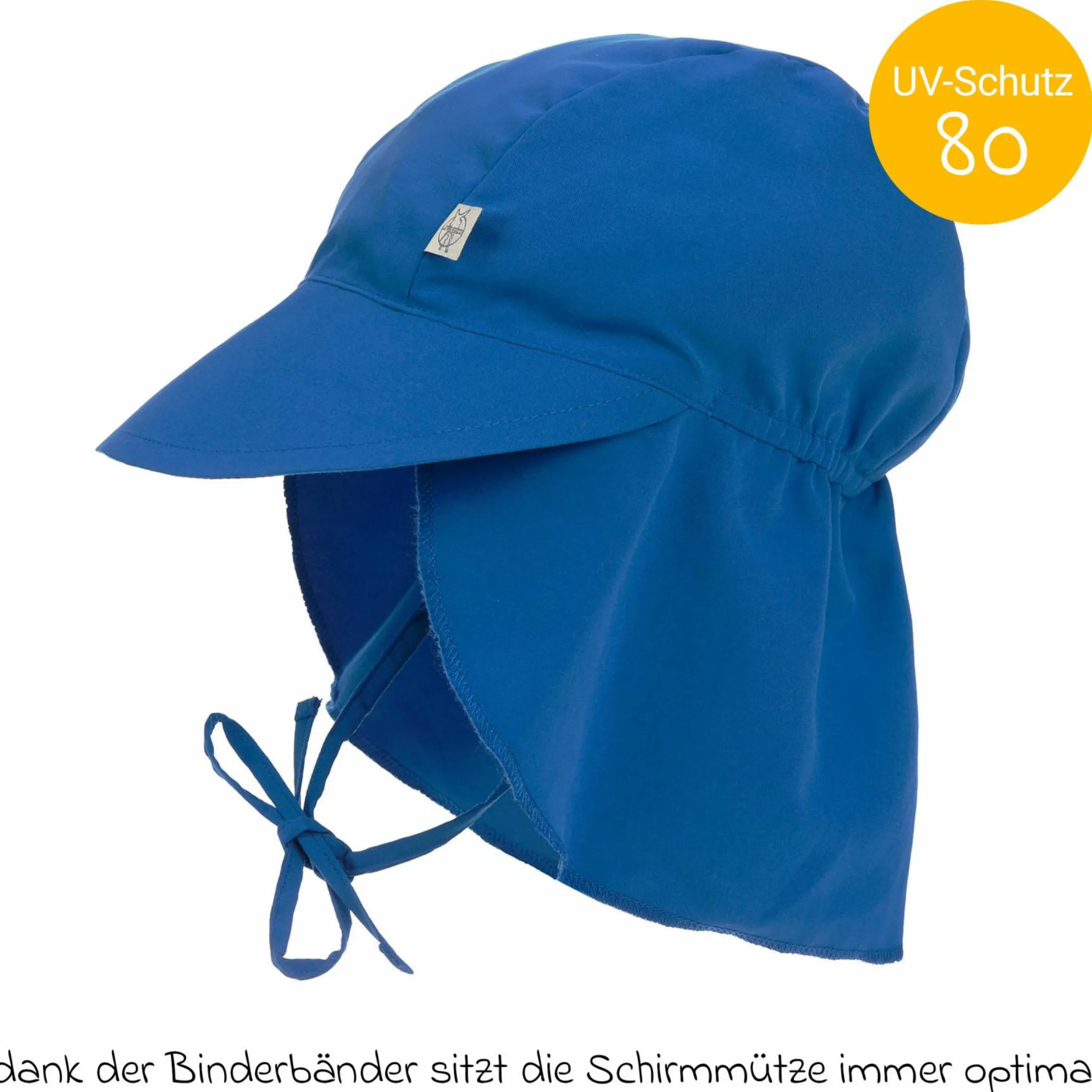 Schirmmütze mit Nackenschutz LSF Sun Protection Flap Hat - Blue - Gr. 43/45