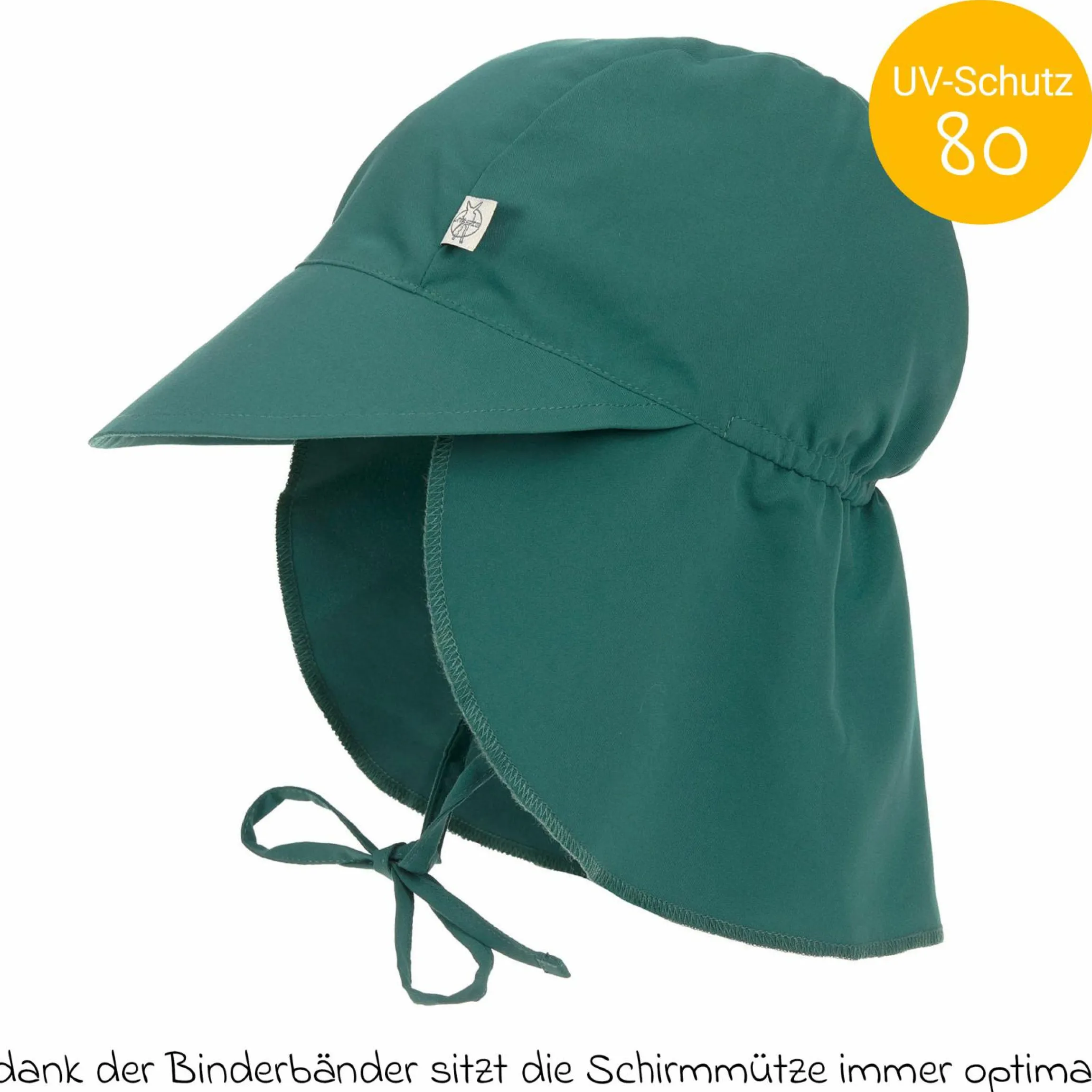 Schirmmütze mit Nackenschutz LSF Sun Protection Flap Hat - Green - Gr. 43/45
